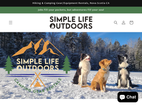 simplelifeoutdoors.ca homepage screenshot