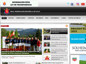 'rfegolf.es' screenshot