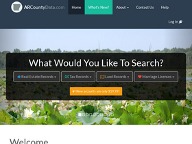 'arcountydata.com' screenshot