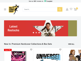 'waltscomicshop.com' screenshot