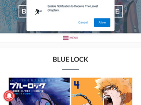 'blue-lock-manga.com' screenshot