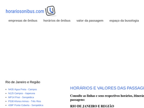 'horariosonibus.com' screenshot