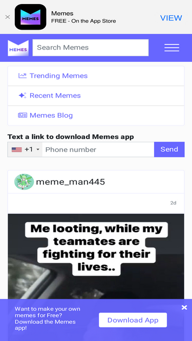 Memes.com na App Store