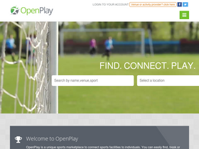 'openplay.co.uk' screenshot