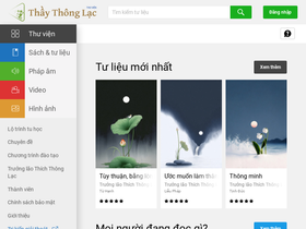 'thuvienthaythonglac.net' screenshot