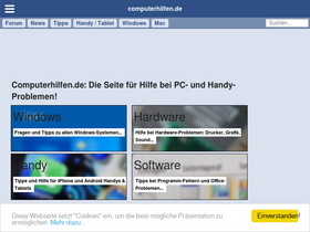 'computerhilfen.de' screenshot