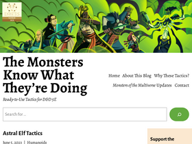 'themonstersknow.com' screenshot