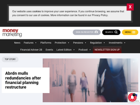'moneymarketing.co.uk' screenshot