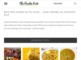 'thefoodieeats.com' screenshot