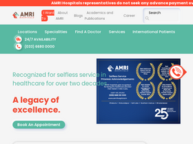 'amrihospitals.in' screenshot
