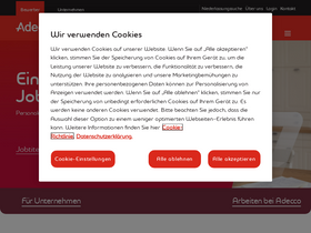 'adecco.de' screenshot