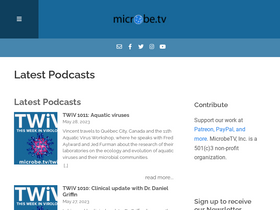 'microbe.tv' screenshot