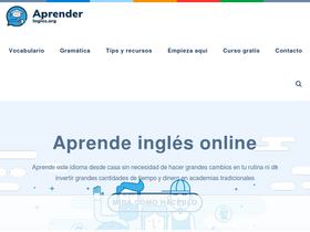 'aprenderingles.org' screenshot