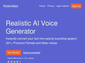 'notevibes.com' screenshot