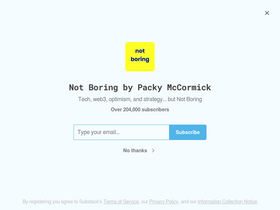 'notboring.co' screenshot