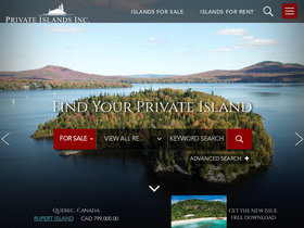 'privateislandsonline.com' screenshot