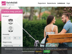 'szivkuldi.hu' screenshot