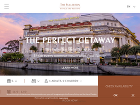 'fullertonhotels.com' screenshot