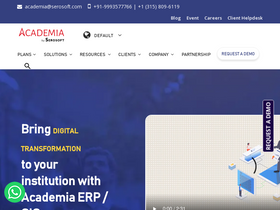 'academiaerp.com' screenshot