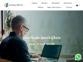 Privacy Filter homepage screenshot