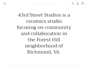 43rdstreetstudios.com homepage screenshot