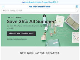 'containerstore.com' screenshot