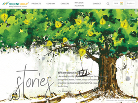 'tridentindia.com' screenshot
