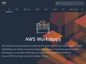 'workshops.aws' screenshot