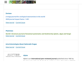 'biotaxa.org' screenshot