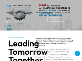 'welspun.com' screenshot