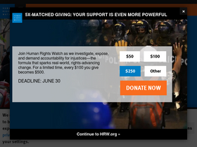 'hrw.org' screenshot