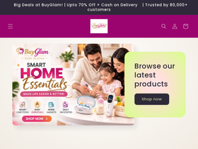 buyglam.in homepage screenshot