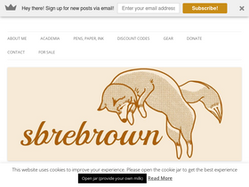 'sbrebrown.com' screenshot