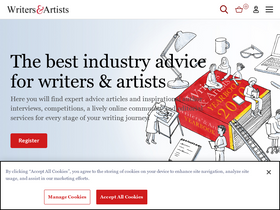'writersandartists.co.uk' screenshot