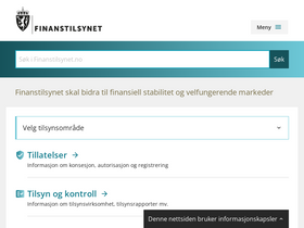 'finanstilsynet.no' screenshot
