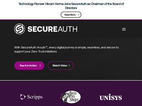 'secureauth.com' screenshot