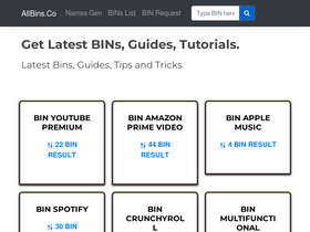 'allbins.co' screenshot