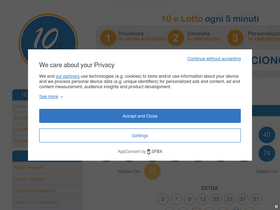 '10-e-lotto-ogni-5-minuti.com' screenshot