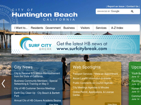 'huntingtonbeachca.gov' screenshot