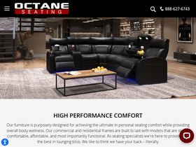 'octaneseating.com' screenshot