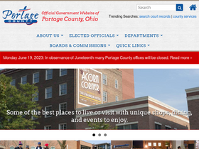 'portagecounty-oh.gov' screenshot