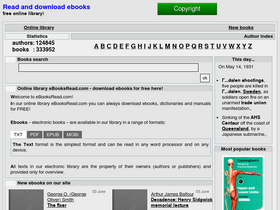 'ebooksread.com' screenshot