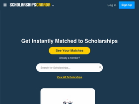 'scholarshipscanada.com' screenshot