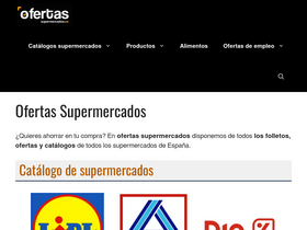 'ofertassupermercados.es' screenshot