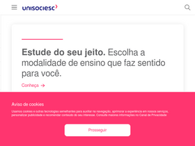 'unisociesc.com.br' screenshot