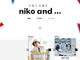 'nikoand.jp' screenshot