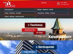 'kaiserslautern.de' screenshot