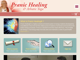 'thepranichealers.com' screenshot