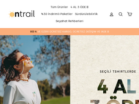ontrailstore.com homepage screenshot