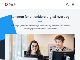 'digdir.no' screenshot